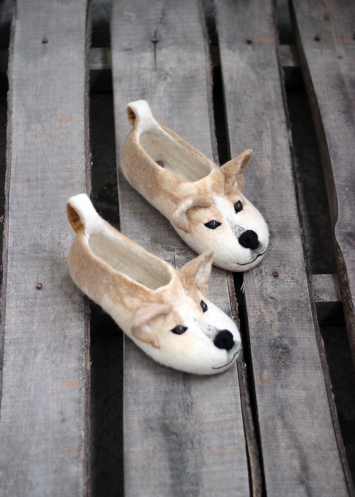 Dog Welsh slippers handmade wool shoes toy Etsy