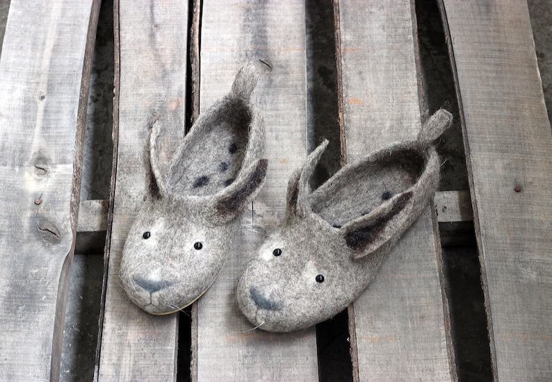 white rabbit slippers