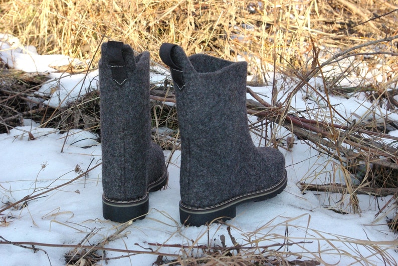 Men's wool felted snow boots valenki. Personalized Etsy