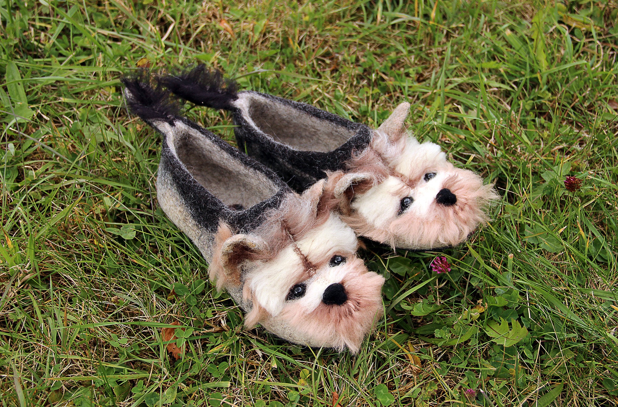 Yorkshire Terrier Custom Felted Dog Slippers, Personalized, Wool, Mini Dog  Toy Shoes, Felt, Flat Slippers, Home, Felting, Dog Lovers Gift 