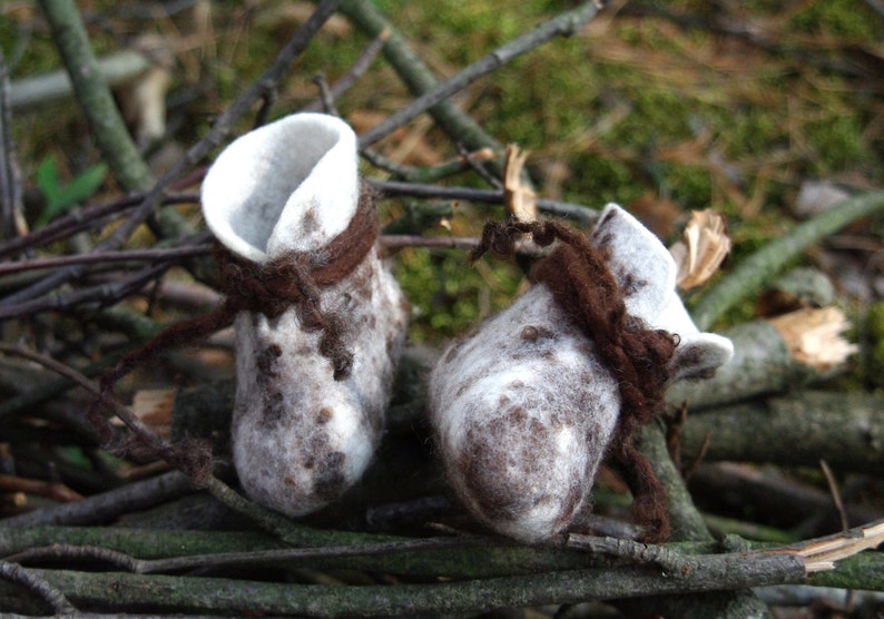 Wool felted bootees newborn infant first shoes, all sizes, Booties, felt, baby, child, children, kids, boys, girls image 5