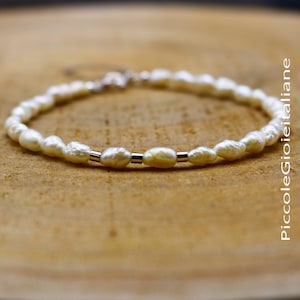 Bracelet silver 925 and pearls bracelet River pearls silver bracelet minimal bracelet stacking bracelet handmade bracelet