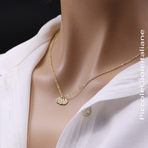Collana Monogramma In Oro: Ciondolo Personalizzabile Da 1-2 Pollici, 3 Iniziali Personalizzate, Disponibile In Argento E Oro, Regalo Di Anniversario Perfetto Per Lei - Italia - Foto 6