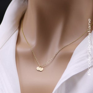 Collana Con Iniziale Donna – Ciondolo A Bolla Personalizzato A-Z, Placcato Oro 14K, Catena Regolabile, Regalo In Scatola