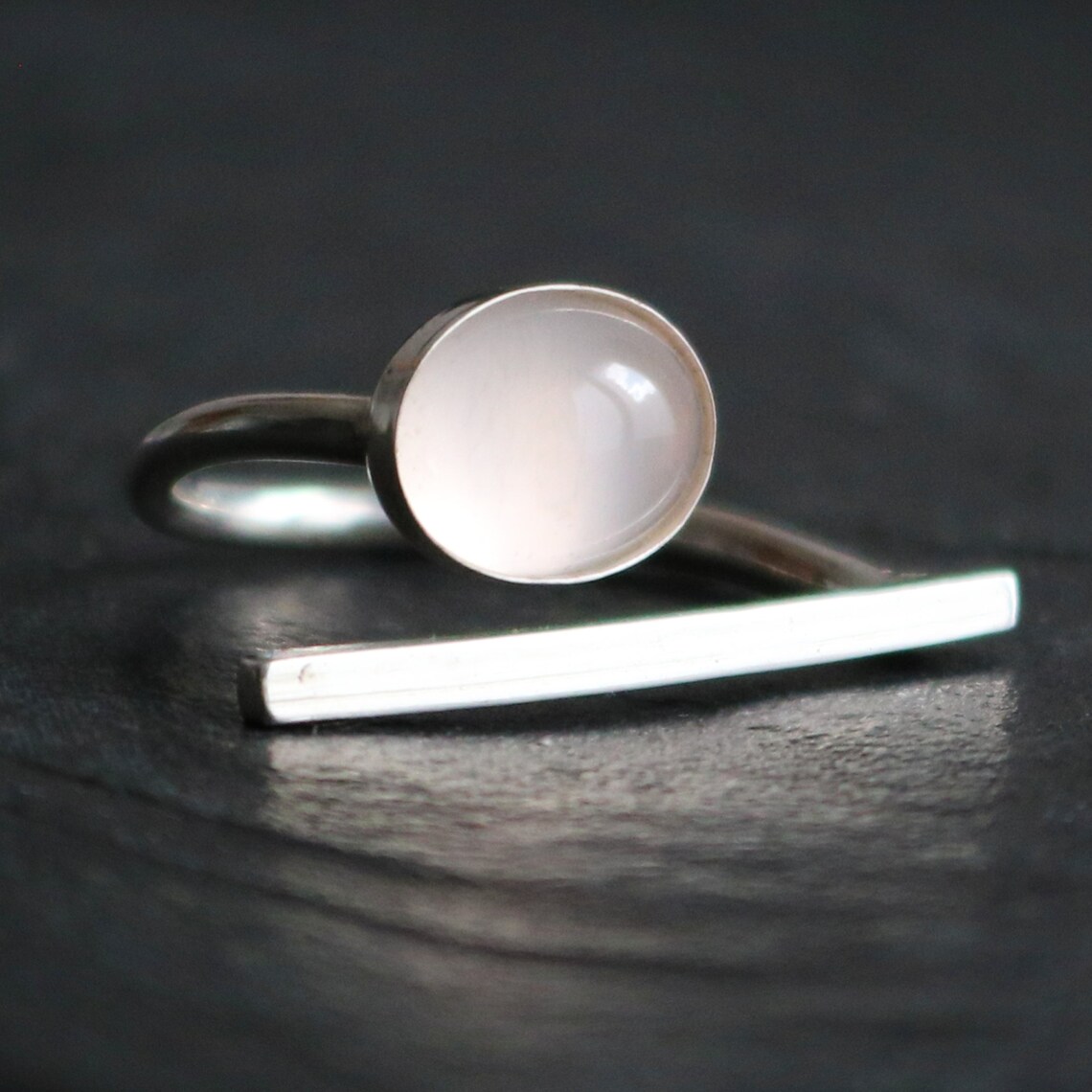 Anello Argento 925 Quarzo Rosa Misura 14/15 - X67 - Foto 8