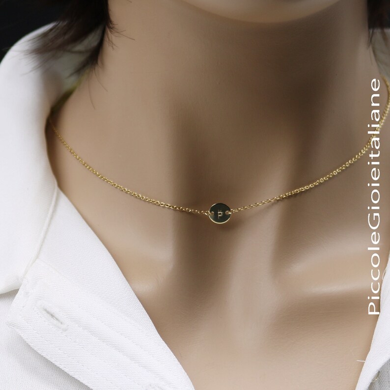 LillyMarie Collana Dorata Con Pendente Iniziale In Oro Luminoso