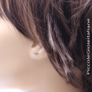 Orecchini A Barretta In Argento 925 | Gocce Semplici Placcato Oro | Gioielli Minimal Per Donna | Regalo Con Panno E Scatola