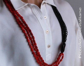 Necklace Multi-strand Necklace series Coral necklace gemstone Necklace Special Necklace fashion necklace Necklace red Black