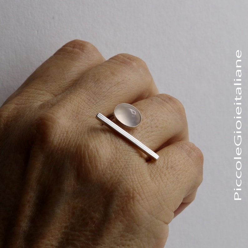 Anello Spine Rosa Design MICGIGI Anello Da Donna Regolabile In Argento Sterling 925, Anello Aperto, Spine, Rosa, Design Con Dita (stile), Argento Anello Con Decorazione Rosa E Spine