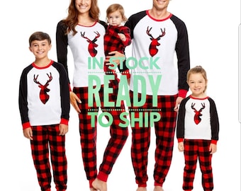 matching family christmas pajamas christmas pajamas deer christmas pajamas buffalo plaid pajamas personalized christmas pajamas - Matching Pjs Christmas matching family christmas pajamas christmas pajamas deer christmas pajamas buffalo plaid pajamas personalized christmas pajamas - Matching Pjs Christmas