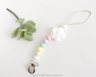 Silicone Pacifier Clip, Paci Clip, Toy Clip, Soother Clip, Binky Clip, Baby Shower Gift