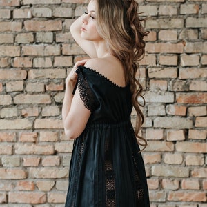 Black nighty dress sales