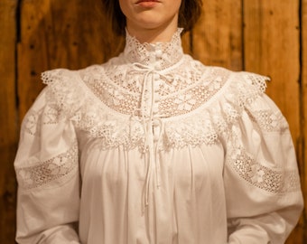 High neck hotsell victorian nightgown