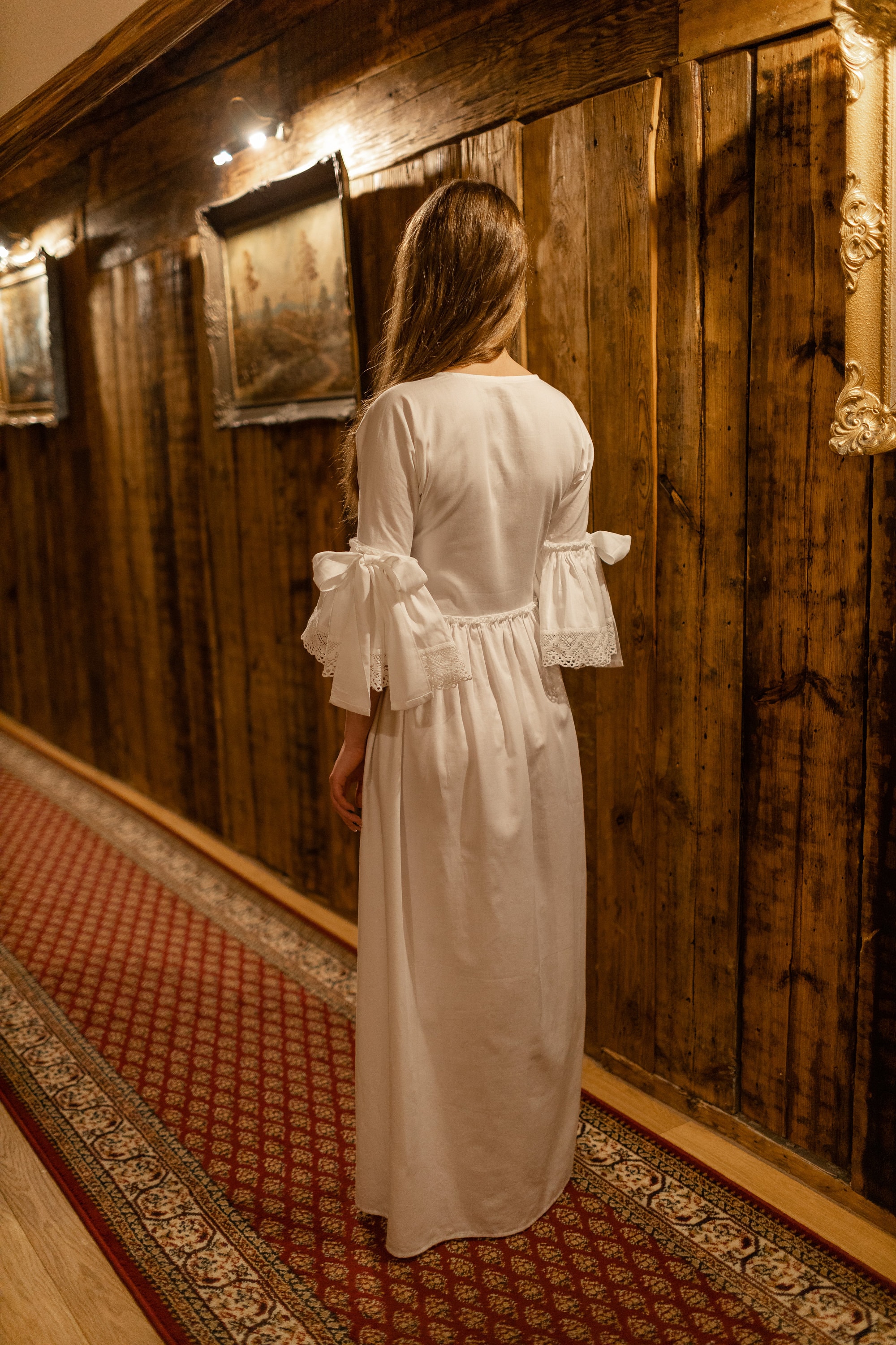 アンティークナイトガウン ヴィンテージナイトガウン、ビクトリア朝のナイトウェア、昔ながらの