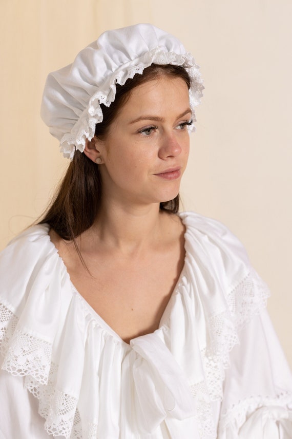 Victorian Maid Cap White Lace Hat Victorian Maid Cap White Lace Hat