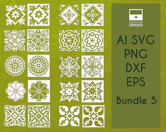 Talavera Tile SVG Bündel: Spanischer Stil Vektordateien (Digitaler Download)