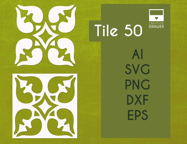 Download Spanish stencil tile 50 Digital cut file SVG DXF eps png ...