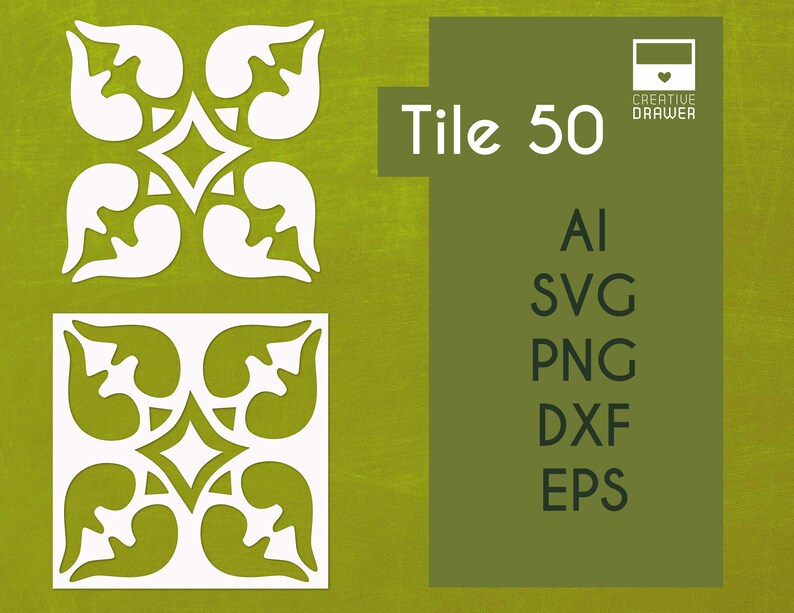 Download Spanish stencil tile 50 Digital cut file SVG DXF eps png. | Etsy
