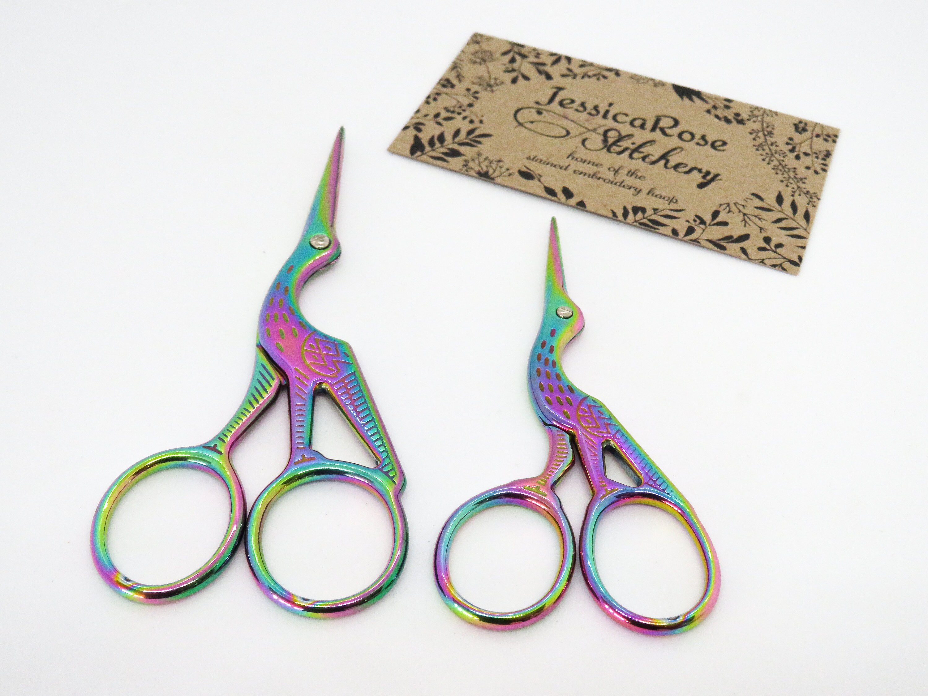 thumbnail image 2 of Swift Edge Stainless Steel Stork Embroidery Scissors – Small Bird Sewing Craft Tool, 4-Inch Blade, Right-Handed 2 of 6