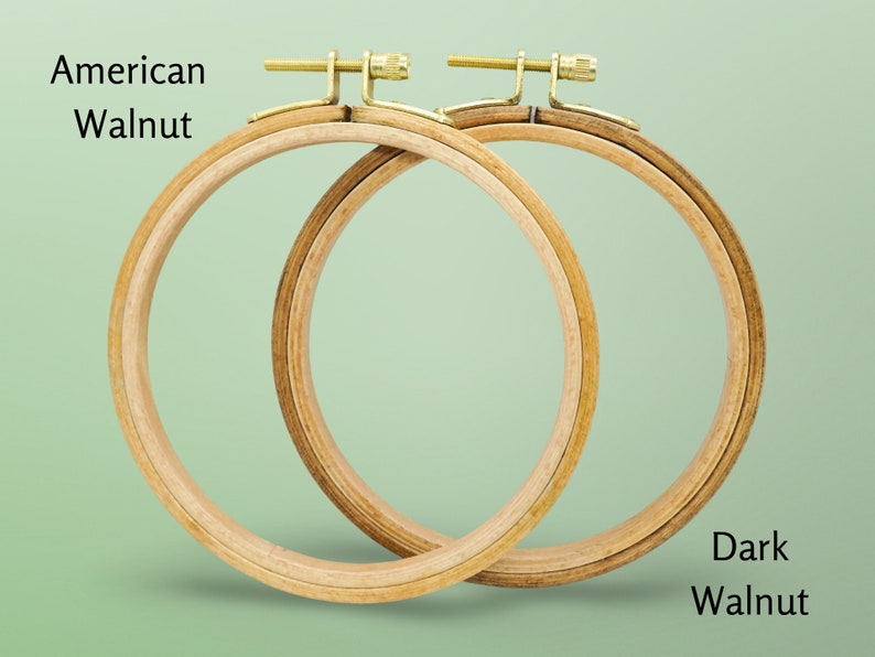 SET OF 3 Premium Beechwood Hand-Stained Embroidery Hoops Sizes 39, 4x6 or 5x8 Oval Multiple Colors Available High-Quality Hardwood image 6