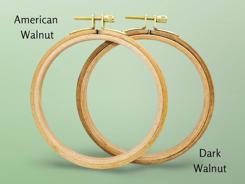 Premium Beechwood Hand-Stained Embroidery Hoops Sizes 39, 4x6 or 5x8 Oval Multiple Colors Available High-Quality Hardwood Hoops image 6