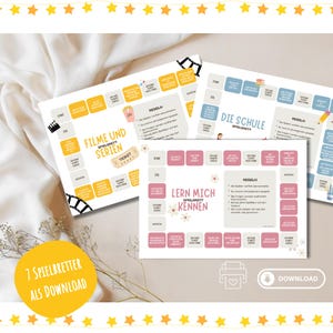 Konversations-Brettspiel BUNDLE – 7 Themen – Deutschunterricht – PDF Download
