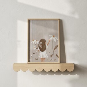 Kinderzimmer Poster Set | Boho Mädchen Poster | Personalisiert mit Name | Wandbild Bundle | Wanddeko Gänseblume | Geschenk Eltern Bilder image 8