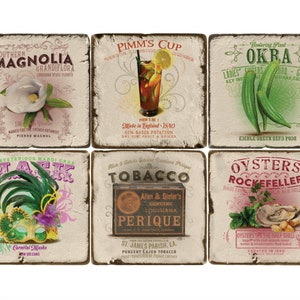 New Orleans Marble Coaster Set: NOLA Culture Collection bild 5
