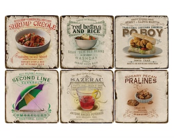 New Orleans Classic Coaster Set, NOLA, Custom, Big Easy