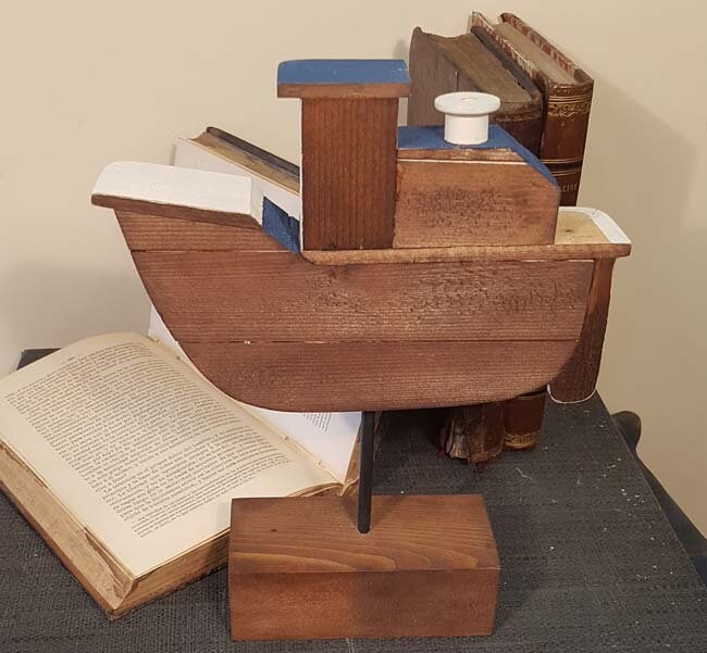 Barco de madera para decoración | Etsy