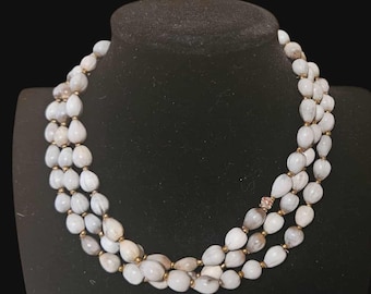 Job's Tears, Coix seed Necklace 48" Uganda, Africa