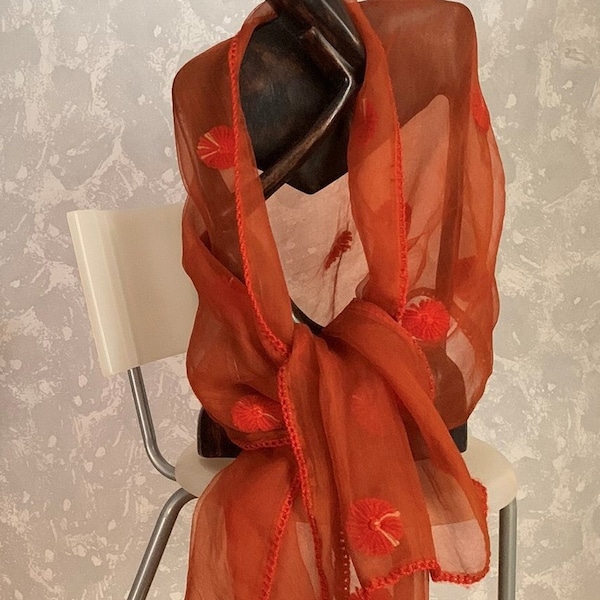 organza wedding shawl