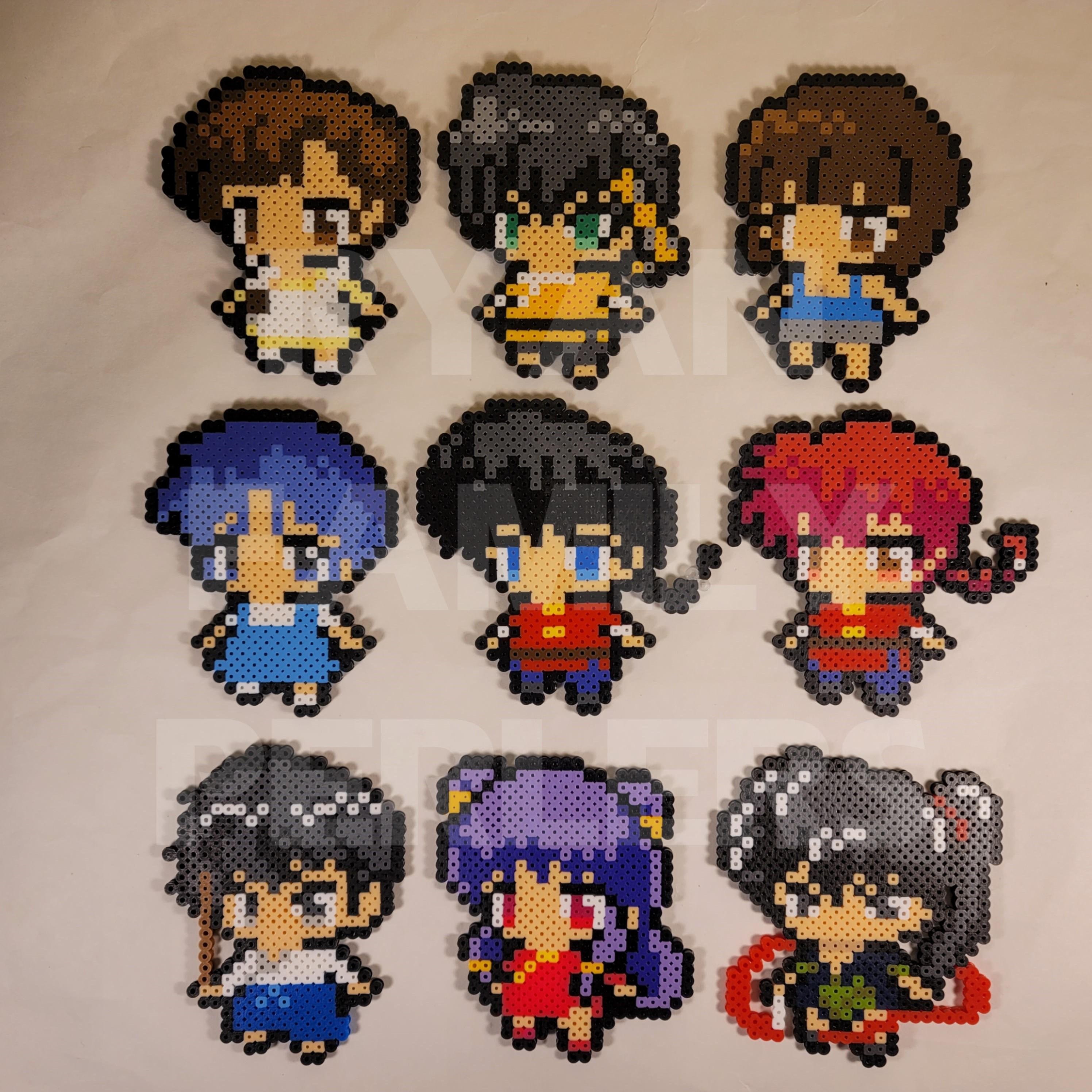 Ranma 1/2 Perlers - FREE US SHIPPING - Etsy, image size:2992x2992
