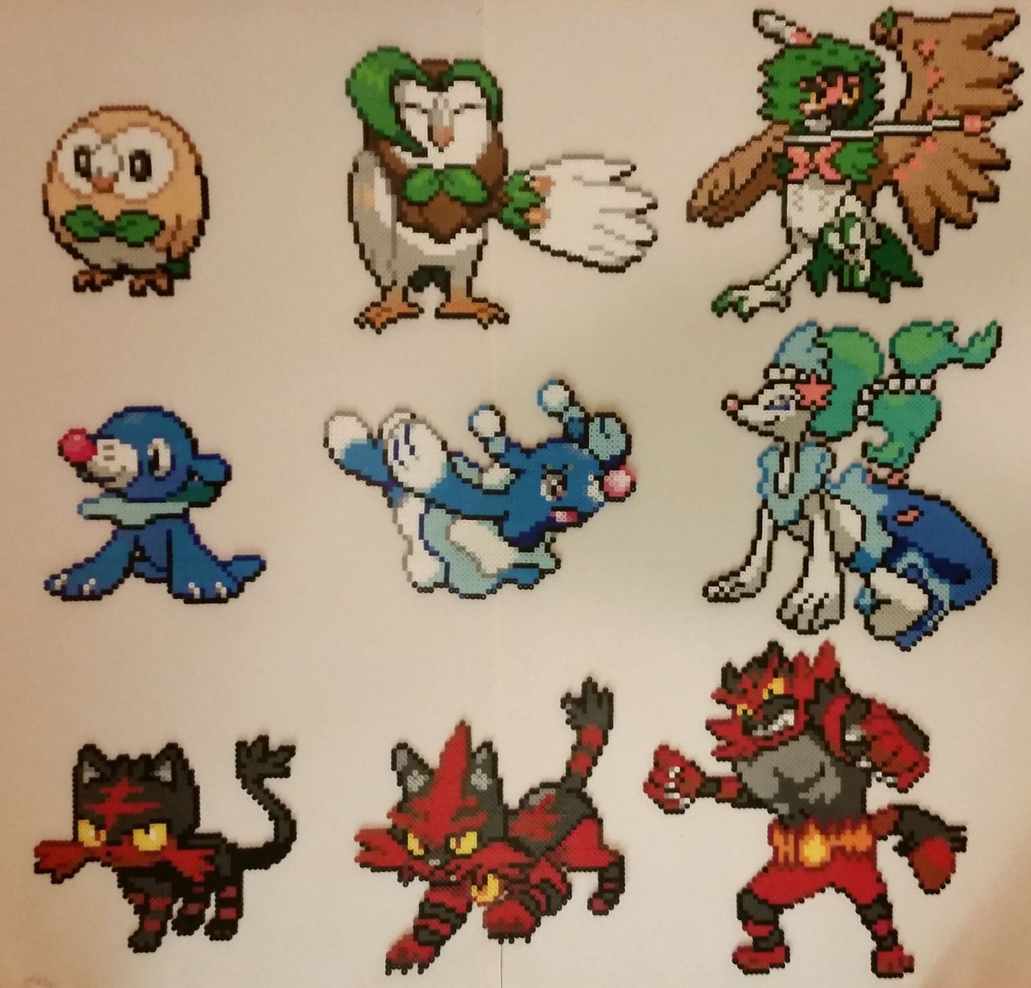 Alola Region Pokémon Poster - Polio, Litten, Rowlett -  -  Pokémon TCG & Accessories