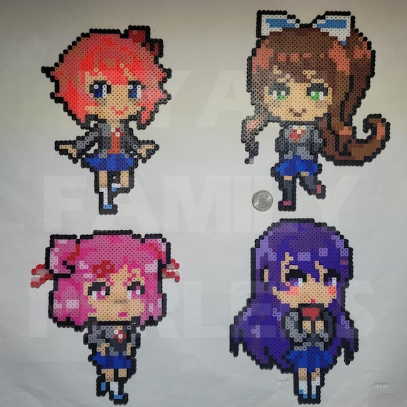 Doki Doki Literature Club Perlers - FREE US SHIPPING! - Etsy Israel
