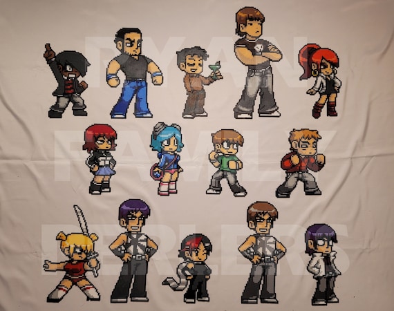 Scott Pilgrim Perlers - Free US Shipping! Now Includes Both Vs the