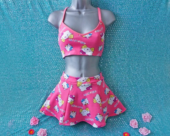 bralette top with skirt