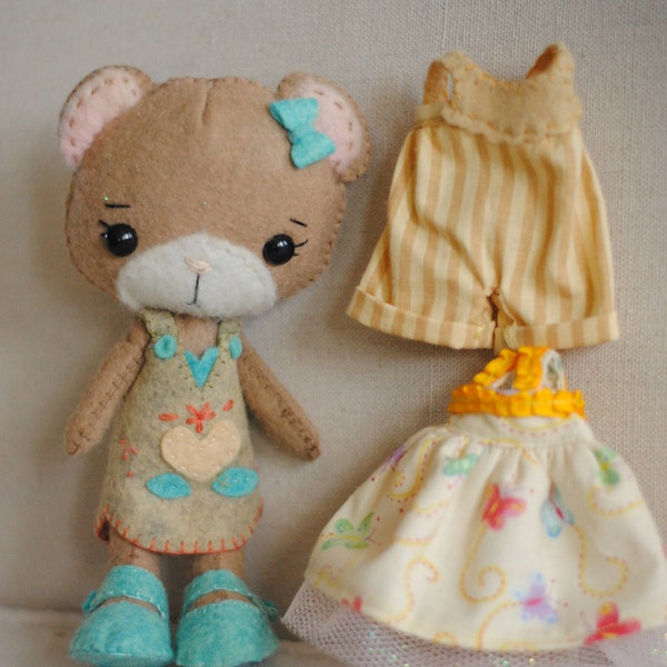 Gingermelon Wool Baby Bear Doll