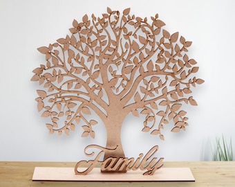Family tree frame Laser Cut  Tree DIY, Frame tree, personalised Frame set - T301