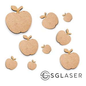 Formes artisanales de pomme en bois, fournitures d'artisanat, mariage bricolage, décorations artisanales, fabrication de cartes, formes en bois, artisanat, forme d'artisanat pour bébé -A2120