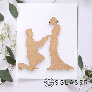 Fournitures créatives pour la silhouette du marié et de la mariée, mariage bricolage, décorations de mariage, fabrication de cartes A303