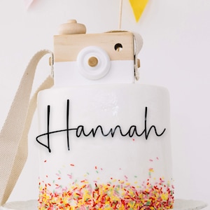 Cake name topper | Cake topper | Custom cake toppers | Cake Charms  | Cake name | personalised cake name | Gold mirror CT2048