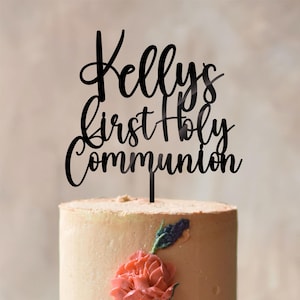 Personalized Communion Cake Topper, Holy Communion Cake Topper, First Communion Cake Topper CT1959