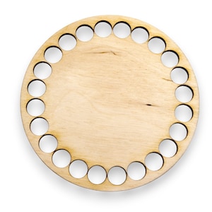 Basket base Crochet base Wooden base for crochet basket, Macrame Basket Wooden Base -A3230