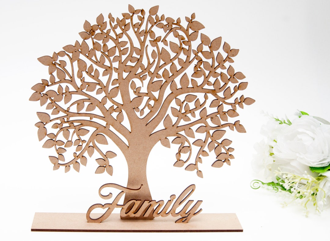 Family Tree Frame Laser Cut Tree DIY, Frame Tree, Personalised Frame Set T301 Etsy