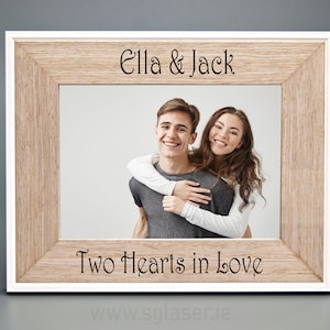Personalised Valentines Day Gift, Valentines Gift for him or her, girlfriend, Engraved Picture Frame, personalised Frame,