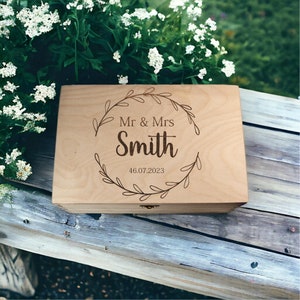 Personalized Memory Box | Gifts For Girlfriend, Boyfriend | Engagement Gifts For Couples  | Memory Box |  Gift Box | Keepsake box WB019