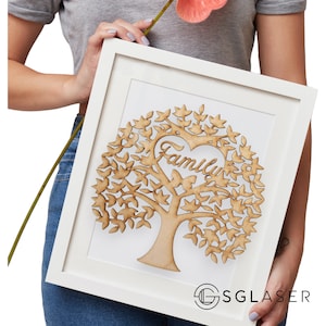 family Tree,family tree frame,Wooden Shapes For Crafts, Wooden Craft Shapes, MDF Craft Shapes, MDF Shapes -T003
