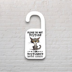 Door Handle Hanger - Single Sided Blank - sublimation blanks, Eco friendl,  single sided sublimation plaque -SM012