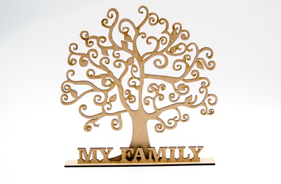 T204 My Family Tree Setwooden Shapes for Crafts Wooden Craft 